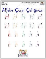 ı harfi çizgi çalışması